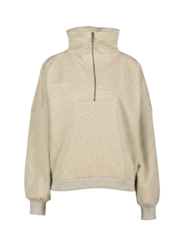 Gouden half zip trui Roos By-Bar