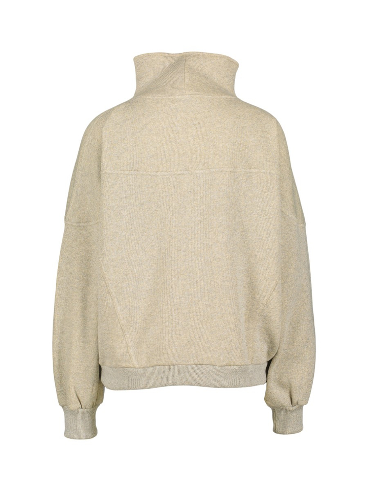 Gouden half zip trui Roos By-Bar