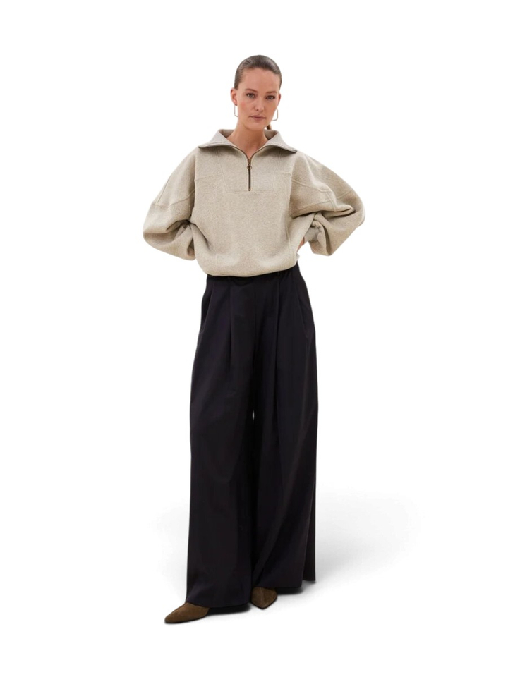 Gouden half zip trui Roos By-Bar