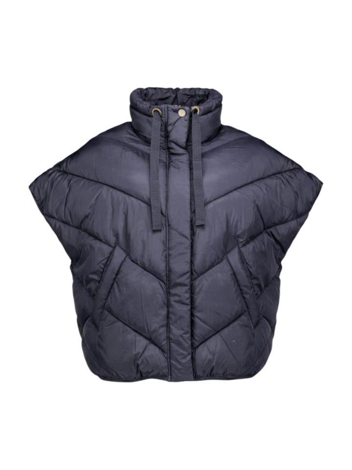 Donkerblauwe oversized bodywarmer Franky By-Bar 