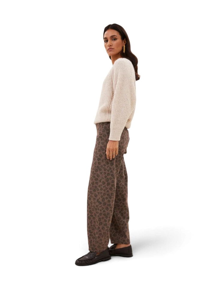 Jeans met leopardprint LEW By-Bar