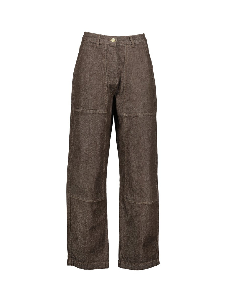 Bruine jeans met losvallende pasvorm JENNA By-Bar