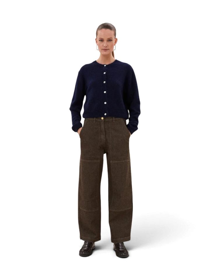 Bruine jeans met losvallende pasvorm JENNA By-Bar