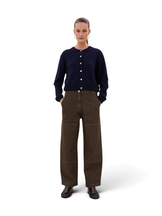 Bruine jeans met losvallende pasvorm JENNA By-Bar