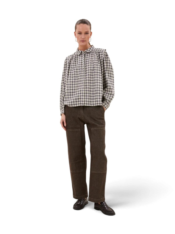 Bruine jeans met losvallende pasvorm JENNA By-Bar