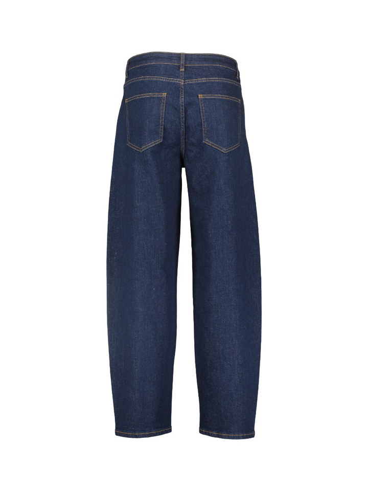 Donkerblauwe straight fit jeans 