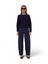 Donkerblauwe straight fit jeans 