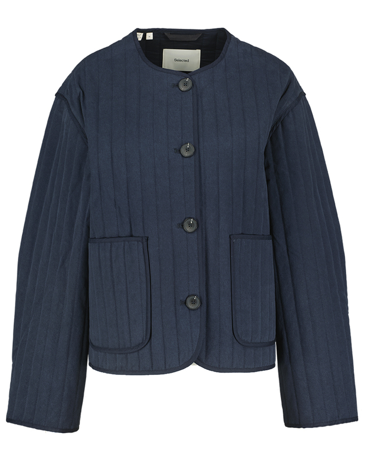 Donkerblauwe jas Selected