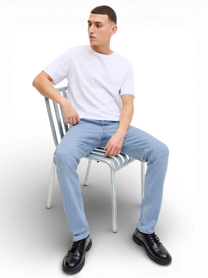 Blauwe slim fit jeans Jjiglenn Jack & Jones 