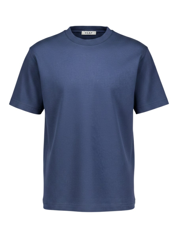 Blauwe t-shirt met ronde hals OLAF