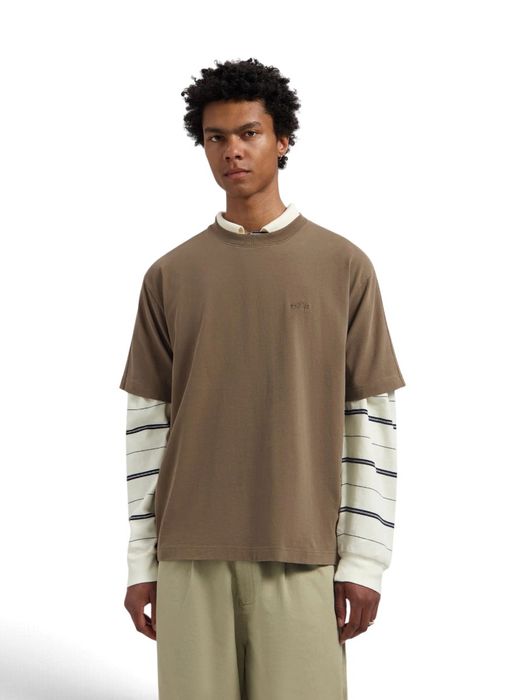 Taupekleurige katoenen T-shirt Olaf