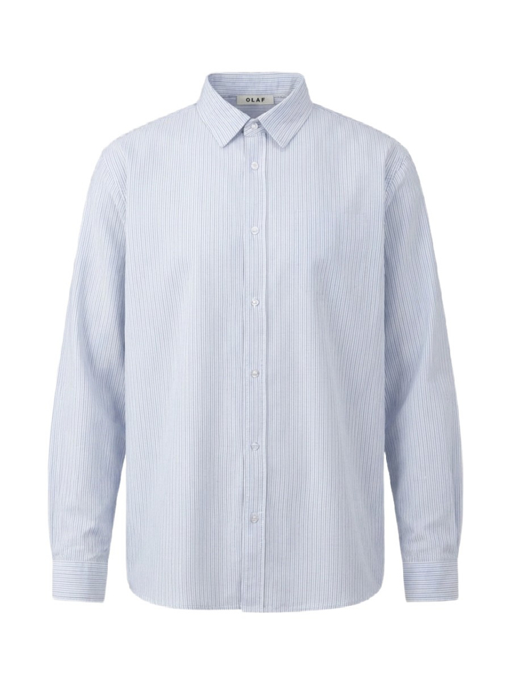 Blauw gestreept hemd Olaf