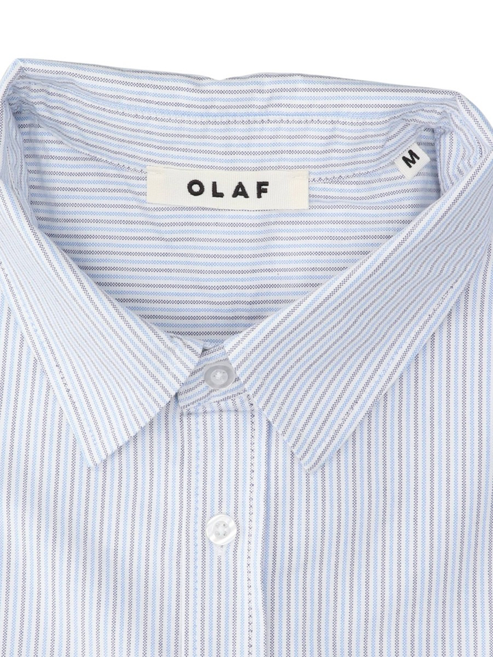 Blauw gestreept hemd Olaf
