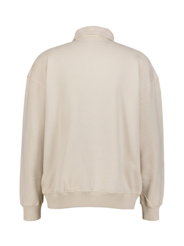 Beige longsleeve polo Olaf