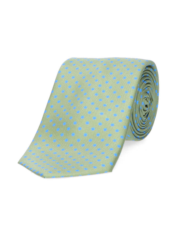 Groene das met lichtblauwe dots Marchesi Di Como