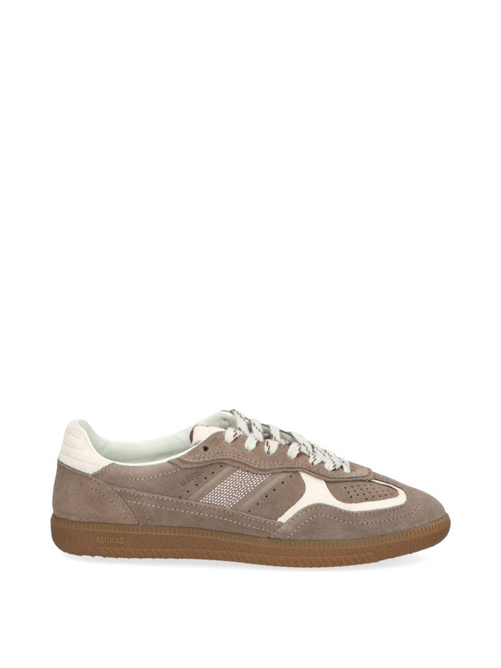 Ripe taupe leder lage sneakers Alohas