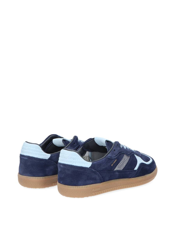 Rife blue tones lederen lage sneakers Alohas 