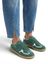 Rife forest green leather lage sneakers Alohas 