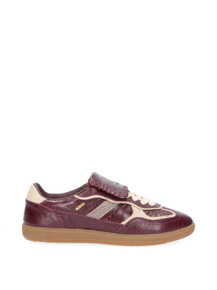 Deep burgundy patent lage sneaker Club Alohas