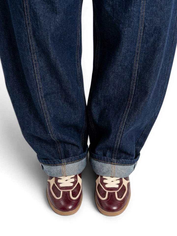 Deep burgundy patent lage sneaker Club Alohas