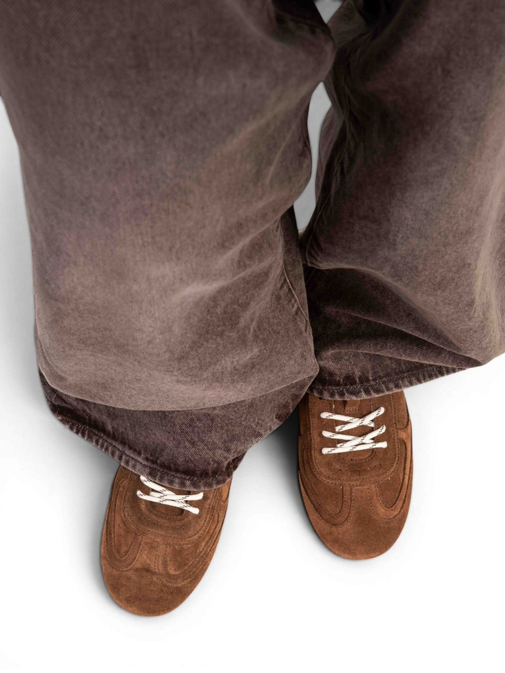 Donkerbruine lage sneakers Alohas