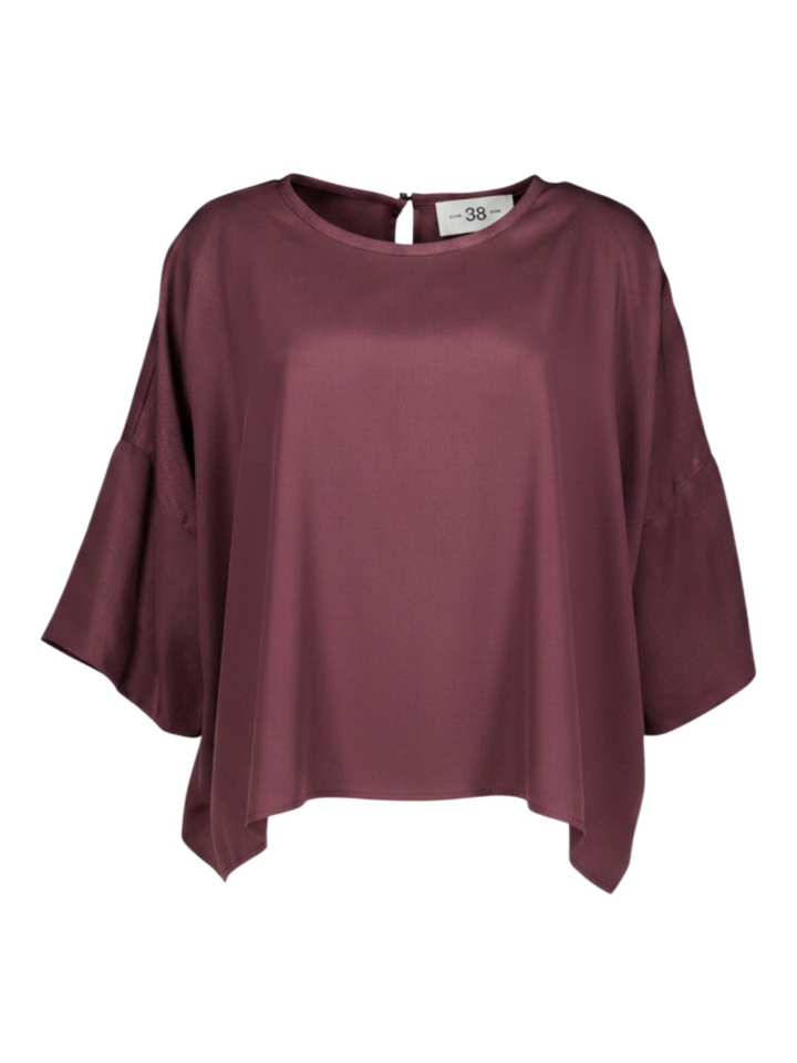 Aubergine kleurige oversized bloes Bliry Julia June 