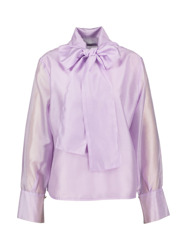 Lila bloes met strik detail Balance Julia June