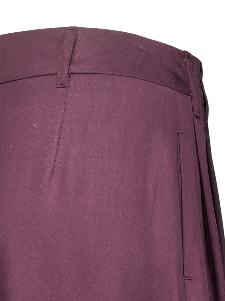 Aubergine wijde broek TWIST