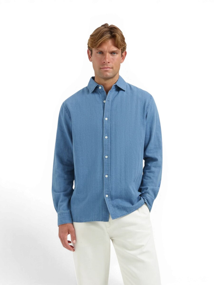 Blauw jeans hemd Dstrezzed