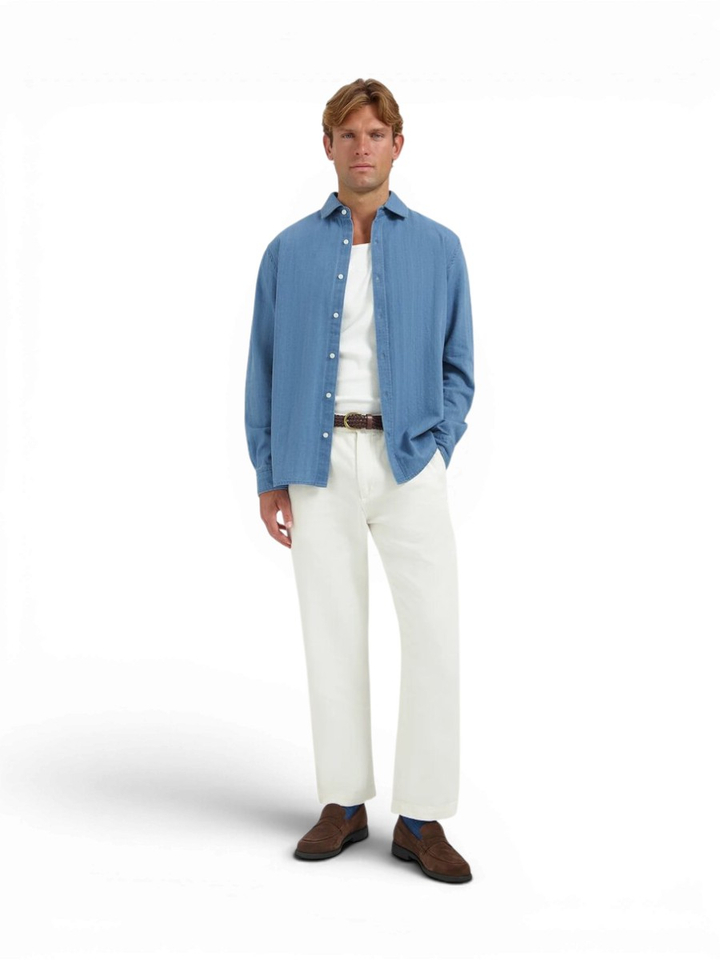 Blauw jeans hemd Dstrezzed