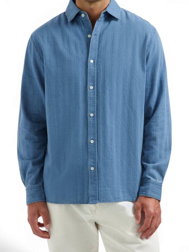 Blauw jeans hemd Dstrezzed