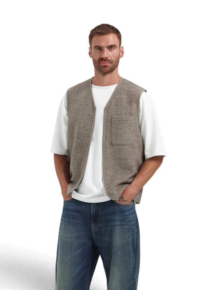 Taupe bodywarmer Dstrezzed