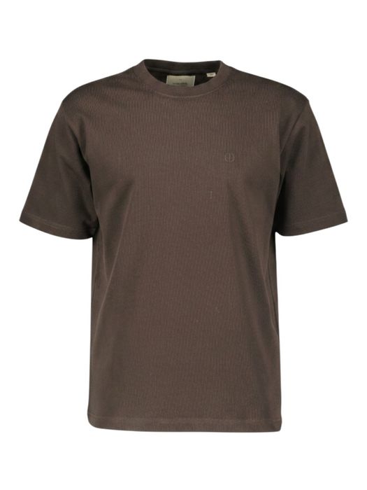 Donkerbruine katoenen T-shirt Dstrezzed