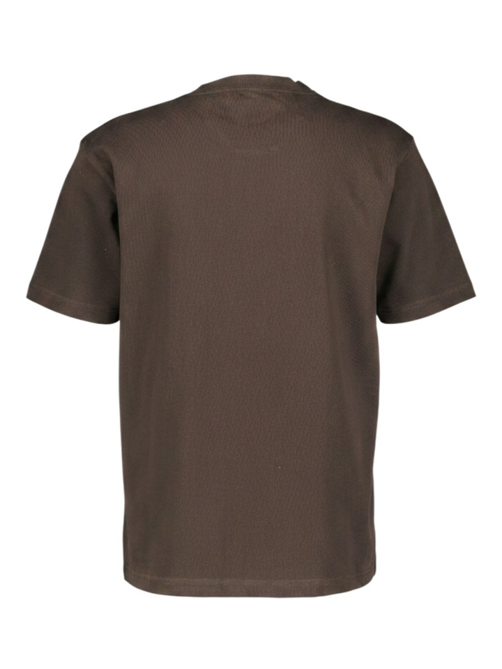 Donkerbruine katoenen T-shirt Dstrezzed