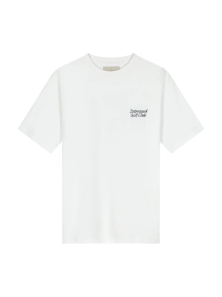 Witte katoenen T-shirt met opdruk Dstrezzed 
