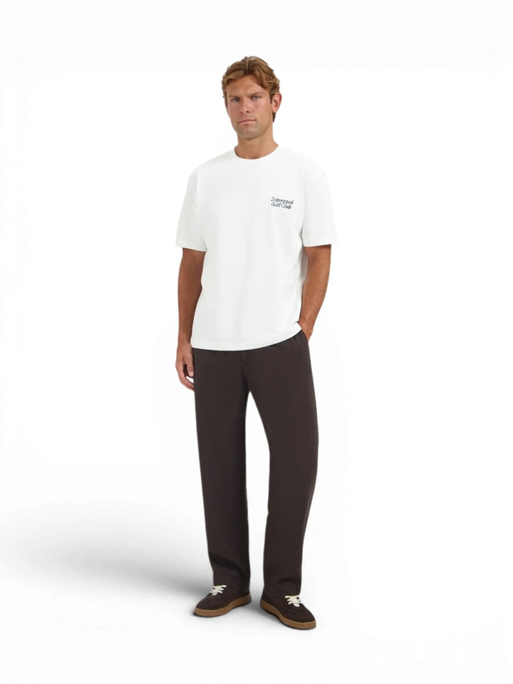 Witte katoenen T-shirt met opdruk Dstrezzed 