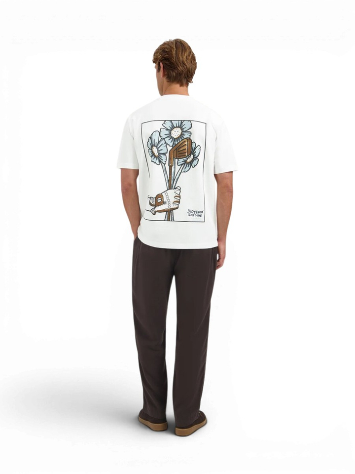Witte katoenen T-shirt met opdruk Dstrezzed 