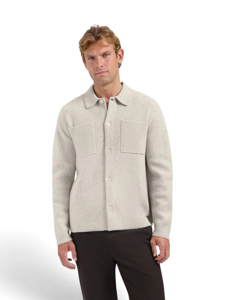 Beige trui met knoopsluiting Dstrezzed