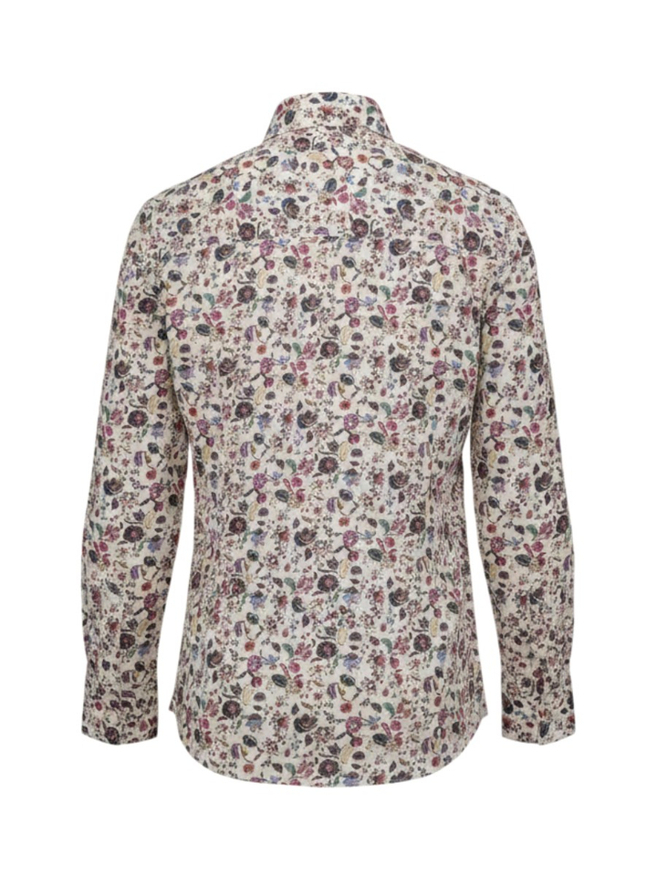 Witte blouse en bloemenprint Amon Cristiana Conti 
