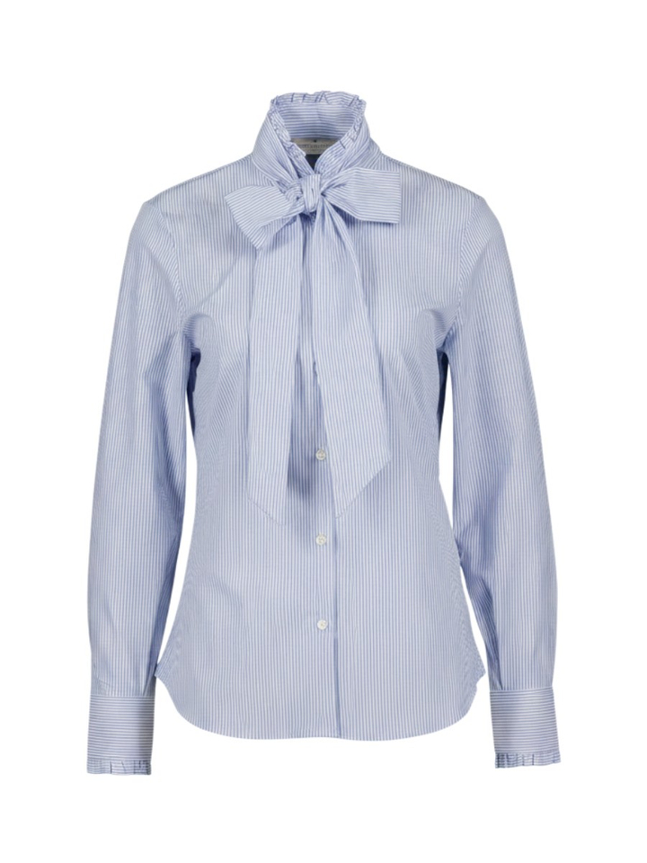 Lichtblauwe gestreepte blouse Allison Cristiana