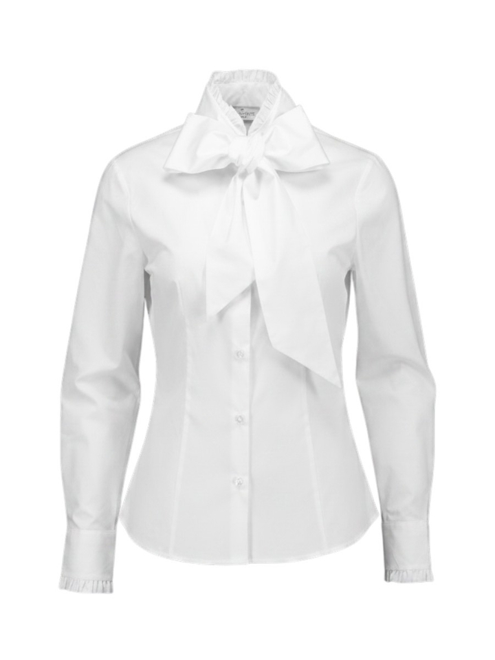 Witte blouse met detail aan de kraag Criastiana Conti