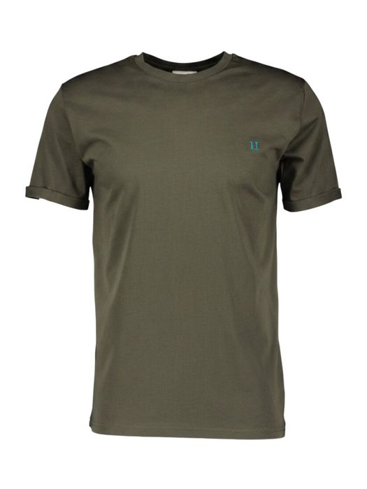 Kaki groene katoenen T-shirt Les Deux