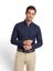 Dark navy katoenen hemd (regular fit) met lange mouwen Les Deux