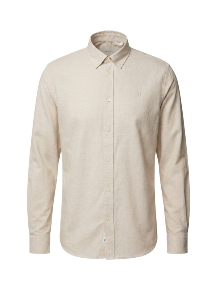 Oyster gray white (regular fit) met lange mouwen Les Deux 