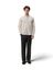 Oyster gray white (regular fit) met lange mouwen Les Deux 