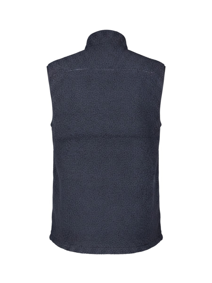 Donkerblauwe bodywarmer in teddy Les Deux
