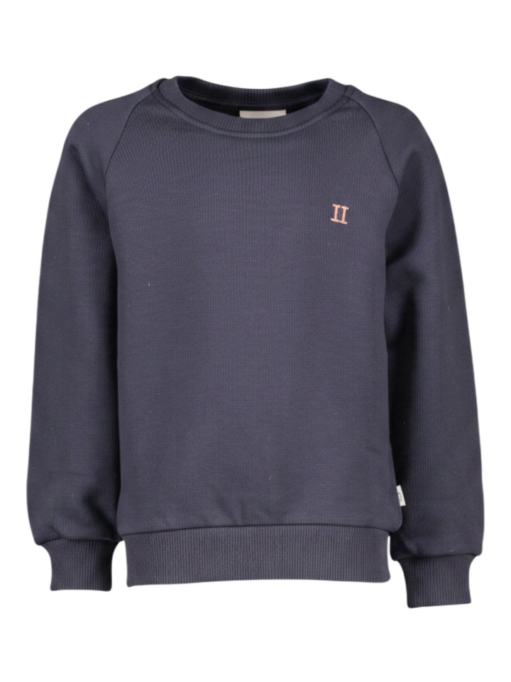 Donkerblauwe trui met logo Les Deux