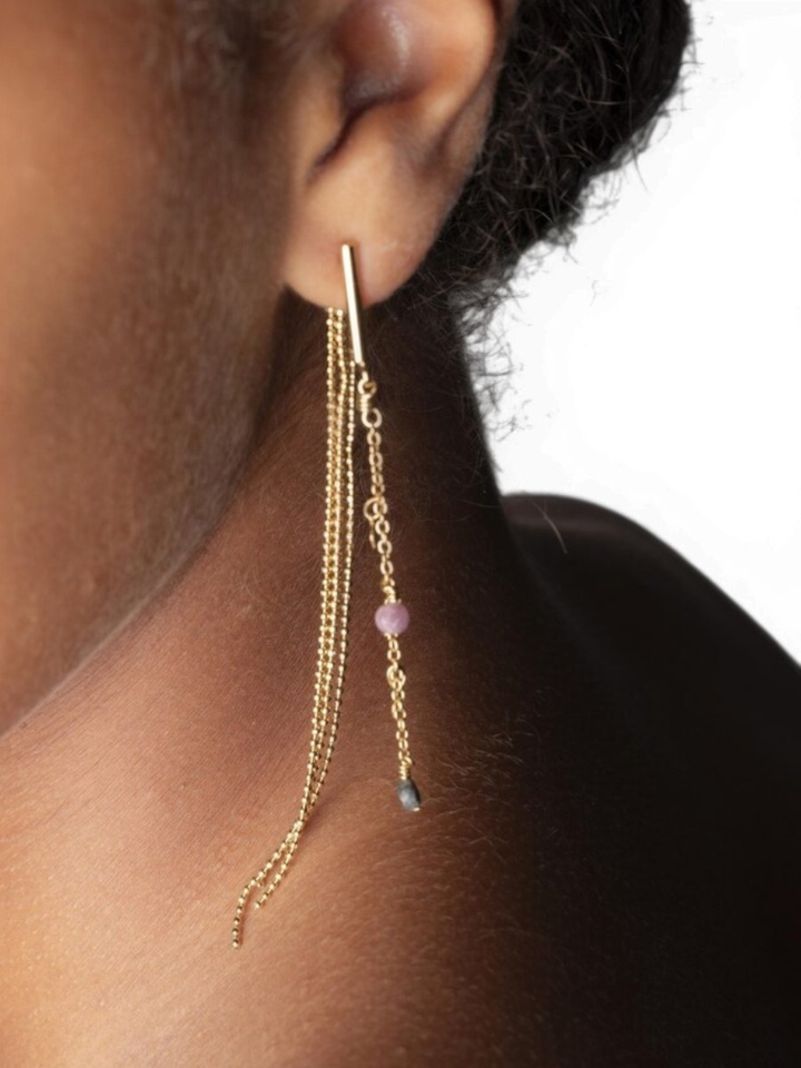 Gouden oorbellen Loren Murielle Perrotti 