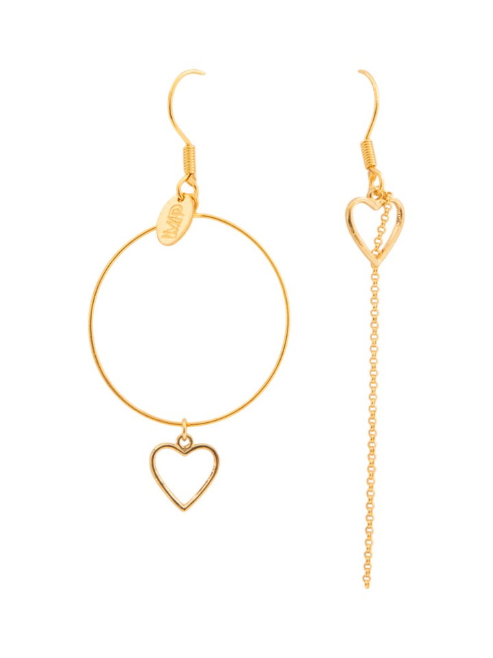 Gouden oorbellen Love Murielle Perrotti