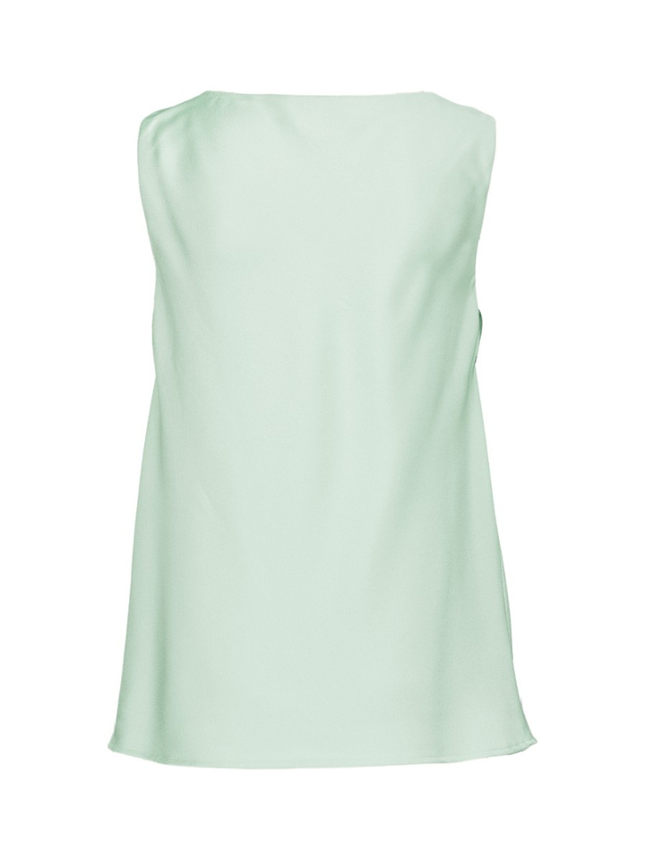 Pastel groene top met waterval hals Swing